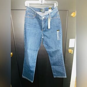 Lee Women's Missy Instantly Slims Relaxed Fit High Rise Jeans Size 12 Short